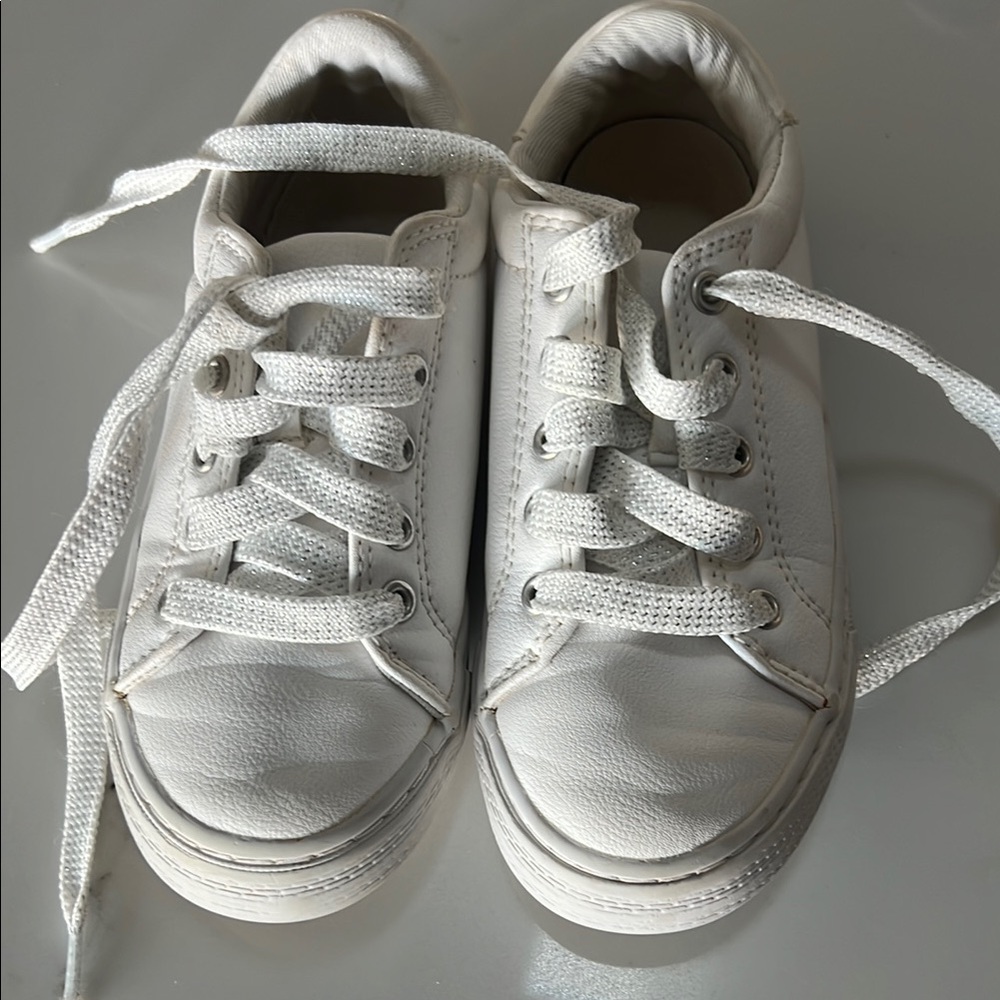 Classic White Kids Sneakers